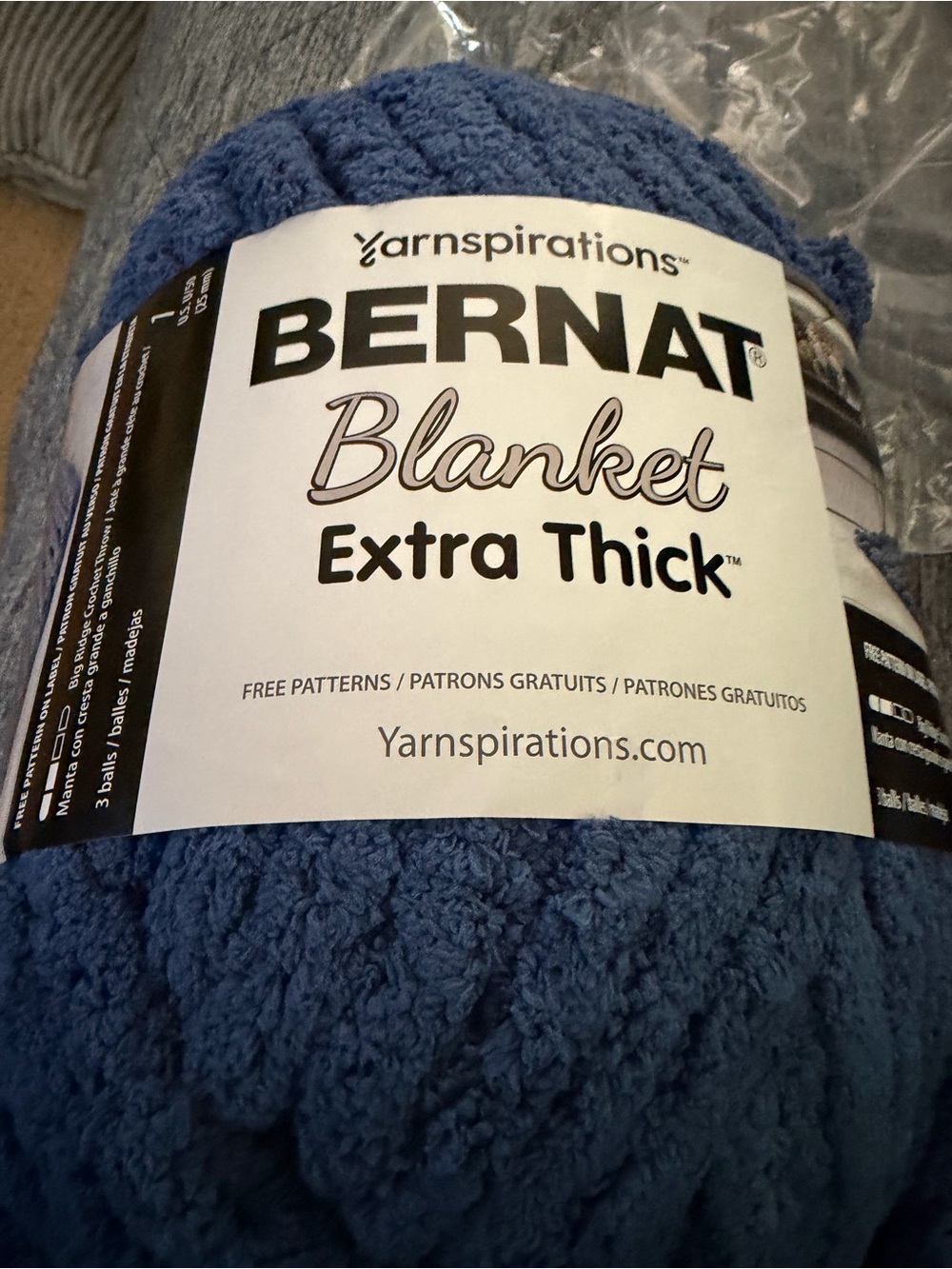 Extra Thick Blanket Yarn- Deep Navy blue
